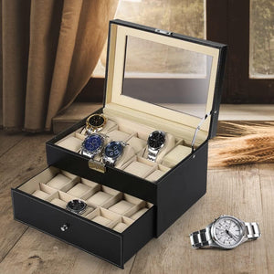 CAJA ORGANIZADORA DE LUJO PARA 20 RELOJES | 50% OFF + ENVÍO GRATIS