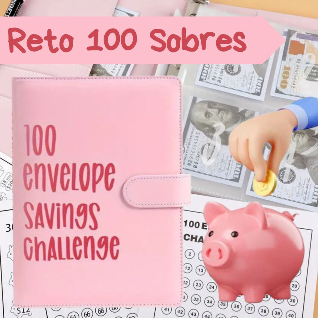 AGENDA AHORRADORA RETO 100 SOBRES | 50% DE DESCUENTO + ENVÍO GRATIS