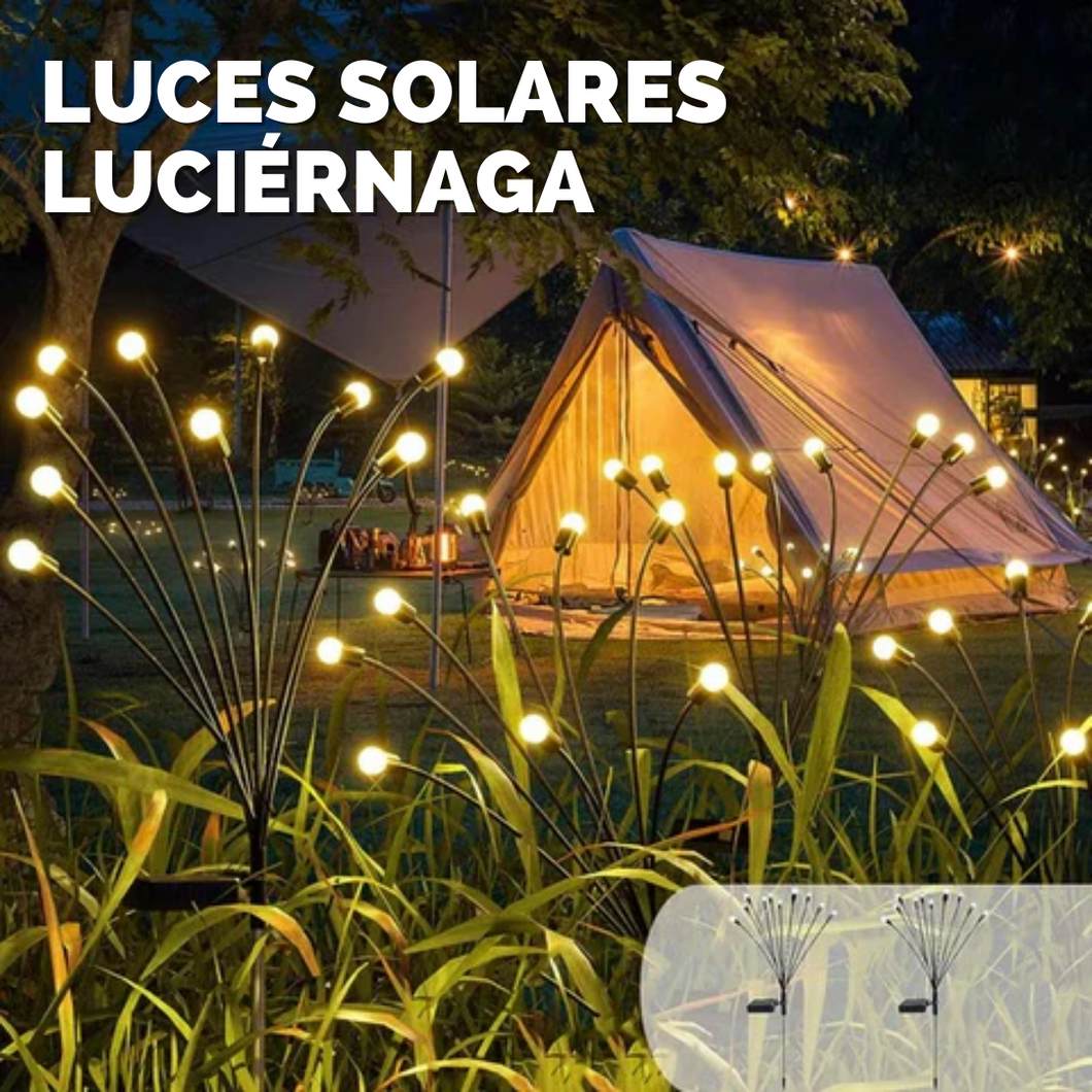 2 Luces Solares Luciérnaga | 50% De Descuento + Envío Gratis